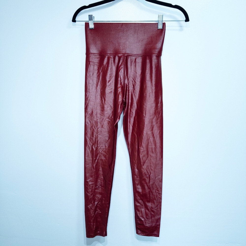 Carbon38 Red Dahlia Takana Shine High Rise 7/8 Length Leggings Size XS - Picture 2 of 8